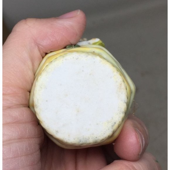 Vintage Ceramic Miniature Bud Vase with Floral Accents - Picture 3 of 7